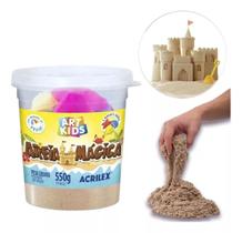 Areia Mágica Cinética Areia Praia Natural 550g - Art Kids