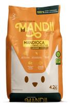 Areia Mandii Biodegradável 4,2kg Para Gatos E Roedores