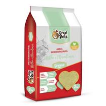 Areia Milho Mandioca Great Pets Biodegradável Grossa Gatos 2Kg