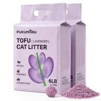Areia para Gato FUKUMARU Tofu com Aroma de Lavanda 5,4 kg Areia para Gato FUKUMARU Tofu com Aroma de Lavanda 5,4 kg