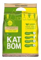 Areia para Gato Katbom Natural Granulado Higiênico Capim Limão 3kg