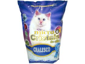 Areia Para Gato Sanitária Micro Cristais Sílica Em Gel 1,8kg Chalesco