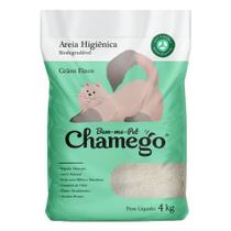 Areia Para Gatos Chamego Milho E Mandioca Grãos Finos 4kg