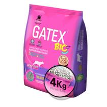 Areia para gatos grãos finos 4kg biodegradável gatex Areia para gatos grãos finos 4kg biodegradável gatex