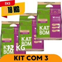 Areia para Gatos Katbom Kit com 3 areias 6 Kg cada - total 18 Kg Areia para Gatos Katbom Kit com 3 areias 6 Kg cada - total 18 Kg