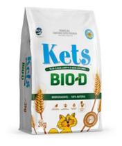 Areia Para Gatos Kets Bio-d 3kg Biodegradável (com Nf)