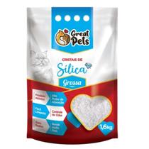 Areia Para Gatos Sílica Great Pets Grossa 1.6kg