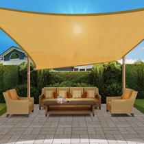 Areia resistente a UV Shade Sail HappyTrends de 3,7 x 4,9 m