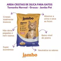 Areia Sanitária Cristais Sílica P/ Gatos Grossa Jambo 1,8kg