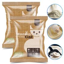 Areia Sanitária de Granulado de Mandioca Para Caixa de Gatos - 4Kg