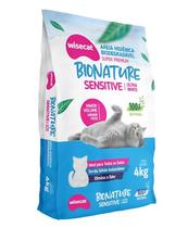 Areia Sanitária De Mandioca Biodegradável 4kg Xixi Cocô Gatos Elimina o Odor