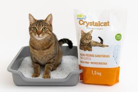 Areia Sanitária Gato Micro Cristais Sílica Em Gel 1,5kg Fina