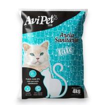 Areia Sanitária Gatos Higienica Granulado Perfumada Talco Aglomerado Torrão Controle de Odor 4Kg