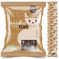 Areia Sanitária Granulado Mandioca Para Caixa De Gatos - 16kg
