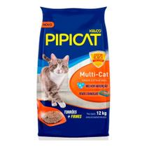 Areia Sanitária Grãos Extrafinos Multi-Cat Kelco 12Kg Pipicat Areia Sanitária Grãos Extrafinos Multi-Cat Kelco 12Kg Pipicat