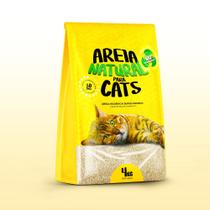 Areia Sanitária Higiênica Biodegradável Para Gatos 4 Kg - Tiger Cats