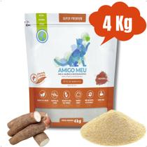 Areia Sanitária Higiênica de Mandioca para Gatos Biodegradável Natural Tradicional Amigo Meu 4 kg