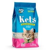 Areia Sanitária Higiênica Granulado Kets White 1,8Kg