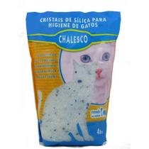 Areia Sanitária para Gatos Chalesco Cristais de Sílica 1,8Kg - Granulado Sílica Chalesco Areia Sanitária para Gatos Chalesco Cristais de Sílica 1,8Kg - Granulado Sílica Chalesco