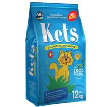Areia Sanitária para Gatos Kets Azul 12 Kg - Alfa Pet