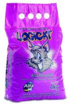 Areia Sanitária Para Gatos Logicat - 4kg C/ 5 Pctes Alfapet