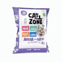 Areia Sanitária Para Gatos Natural Granulado Cat Zone 4kg