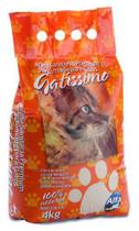 Areia Sanitária Para Gatos Perfumada Gatíssimo 4kg - 5 Pctes