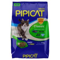 Areia Sanitária para Gatos Pipicat Classic 4kg Controle de Odor