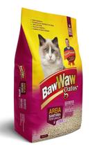 Areia sanitaria perfumada para gatos 4kg - baw waw