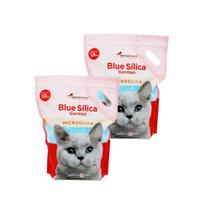 Areia Sanitária Pet Gato Cristais Blue Micro Sílica KIT 2un Areia Sanitária Pet Gato Cristais Blue Micro Sílica KIT 2un