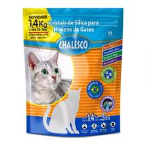 Areia Sanitária Pet Gato Cristais De Sílica 1,4kg Chalesco