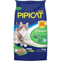 Areia Sanitária Pipicat Classic para Gatos (12 kg) - Kelco