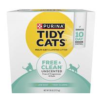 Areia Sanitária Tidy Cats Free & Clumping - Sem Perfume - 17,24 kg