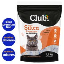 Areia Sílica Premium com Microcristais Club Pet 1,5kg