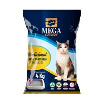 Areia Tradicional Mega Clean Para Gatos - 4kg