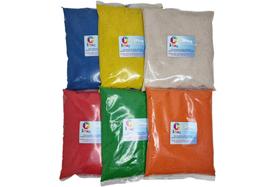Areia Tratada Colorida kit 6 un de 200g Cores padrão Areia Tratada Colorida kit 6 un de 200g Cores padrão