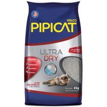 Areia Ultrafina Sanitária Higiênica Pipicat Ultra Dry 4kg - Kelco