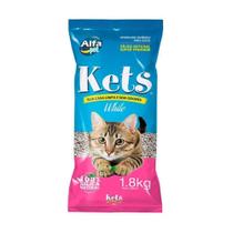 Areia White Kets para Gatos - 1,8kg