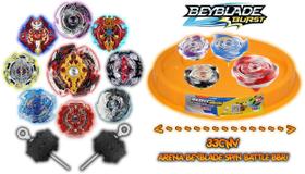Arena Beyblade + 2 Beyblade Burst 2 Lançador Rantaro Daigo