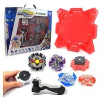 Arena Beyblade Tornado Combat Com Lançador E Beyblades - TD Arena Beyblade Tornado Combat Com Lançador E Beyblades - TD