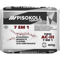 Argamassa ível Aciii Cinza 7 Em 1 20 Kilos - Ac3 7x1 - Pisokoll Argamassa ível Aciii Cinza 7 Em 1 20 Kilos - Ac3 7x1 - Pisokoll