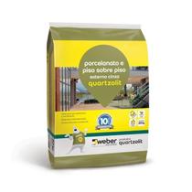 Argamassa piso sobre piso/porcelanato externo quartzolit - cinza - 20kg