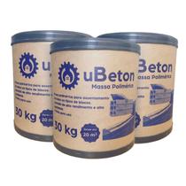 Argamassa Polimérica Cola Bloco/tijolo - Barrica 30kg - 3 unid (90 kg) uBeton