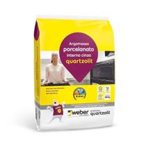 Argamassa Porcelanato Interno Cinza 20kg - Quartzolit