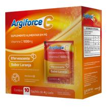 Argiforce C Efervescente 10 Sachês Sabor Laranja Forhealth
