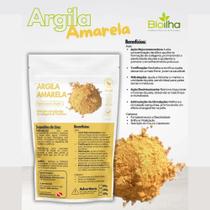 Argila amarela em pó - Estimula a produção de colágeno - 200g
