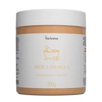 Argila Amarela Natural Máscara Facial Pele Corpo Via Aroma 300g