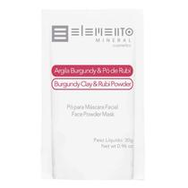 Argila Burgundy com Pó de Rubi - 30g - Elemento Mineral