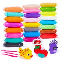 Argila de modelar Air Dry EDIFON 24 cores com ferramentas 240g Argila de modelar Air Dry EDIFON 24 cores com ferramentas 240g