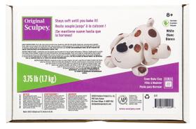 Argila de polímero Sculpey White Original 1,7 kg, não tóxica Argila de polímero Sculpey White Original 1,7 kg, não tóxica